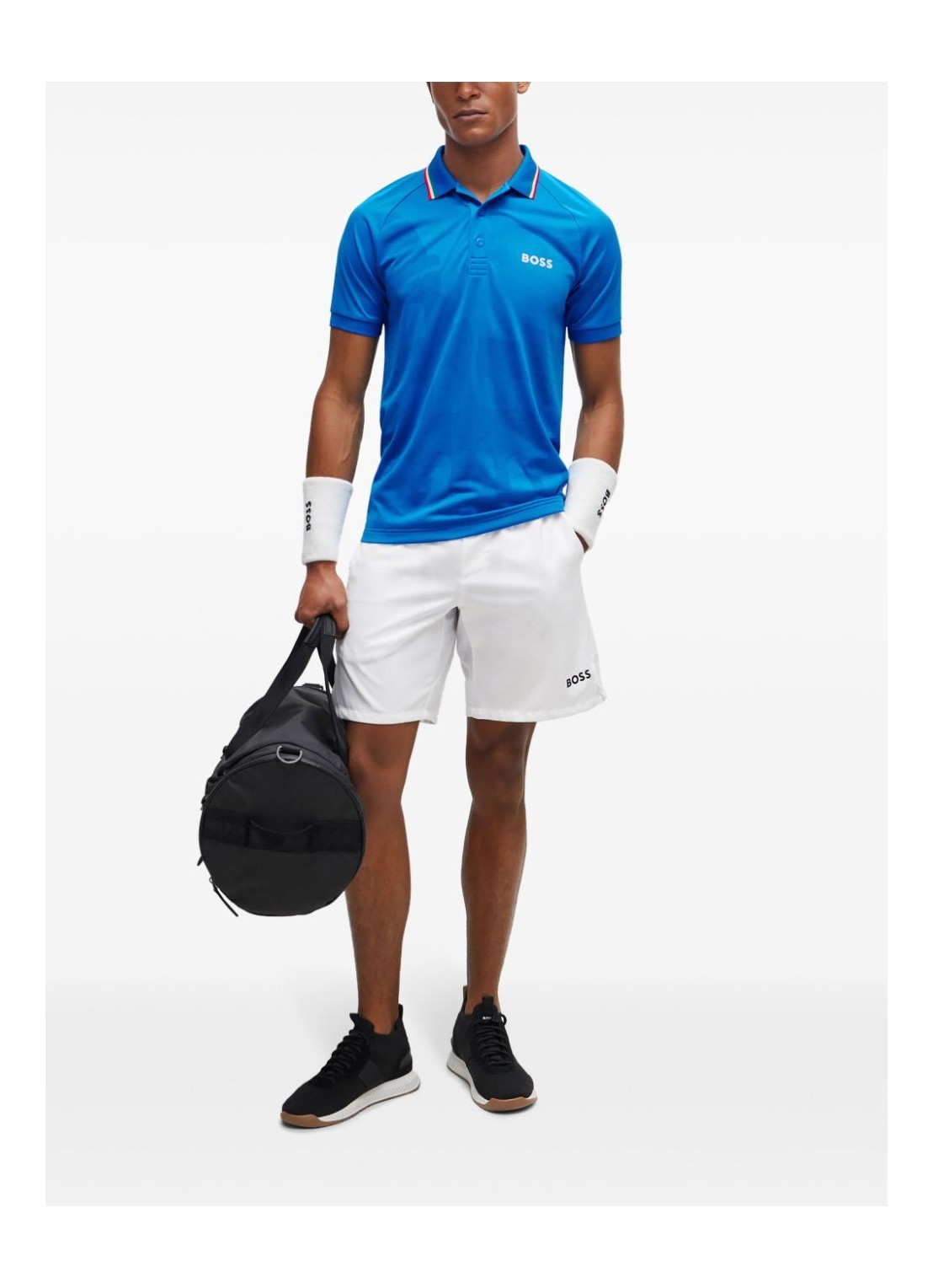 Hugo Boss Quick-drying Regular-fit Shorts With Logo Print In White