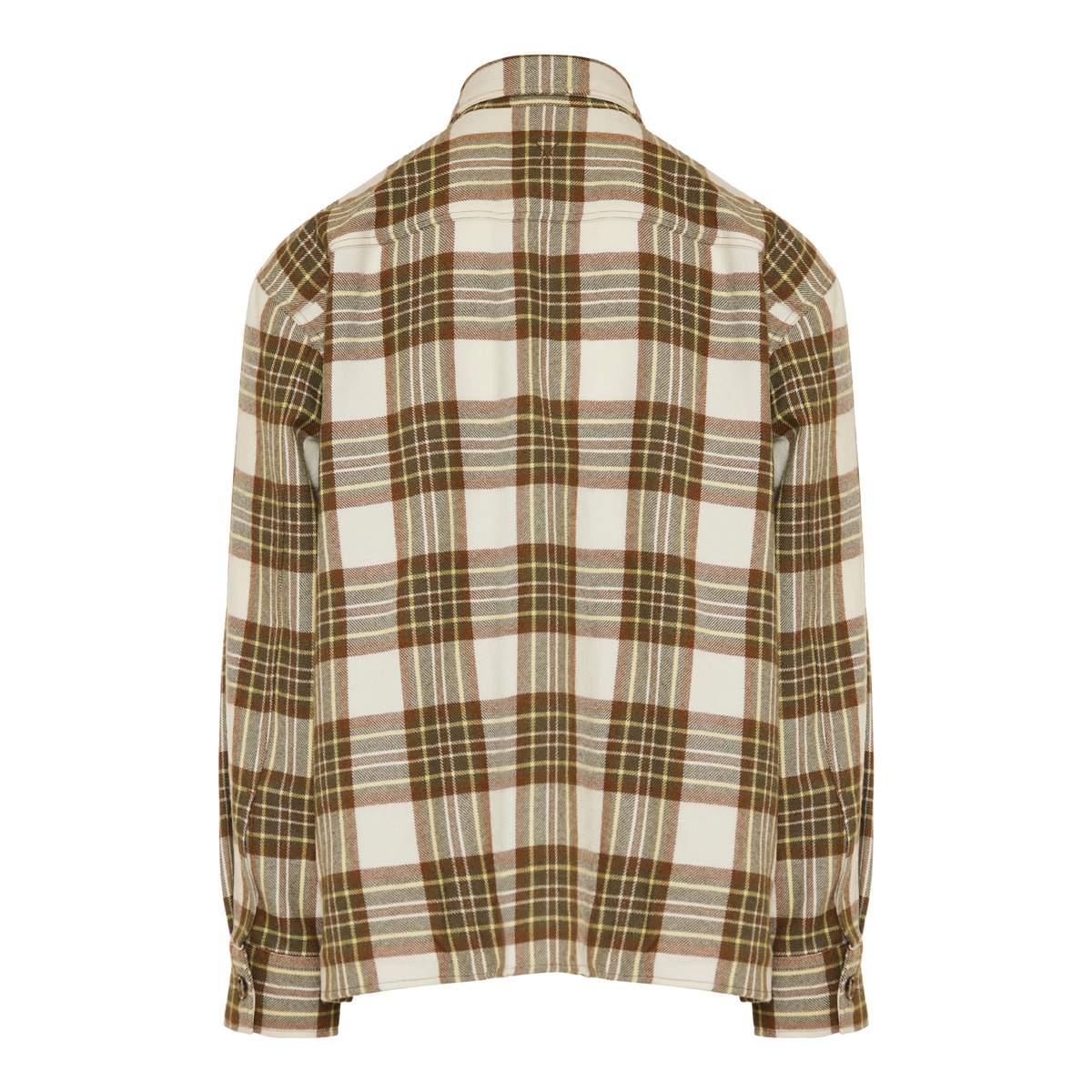 Ami Alexandre Mattiussi Checked Wool Overshirt Featuring Buttoned Cuffs In Multi