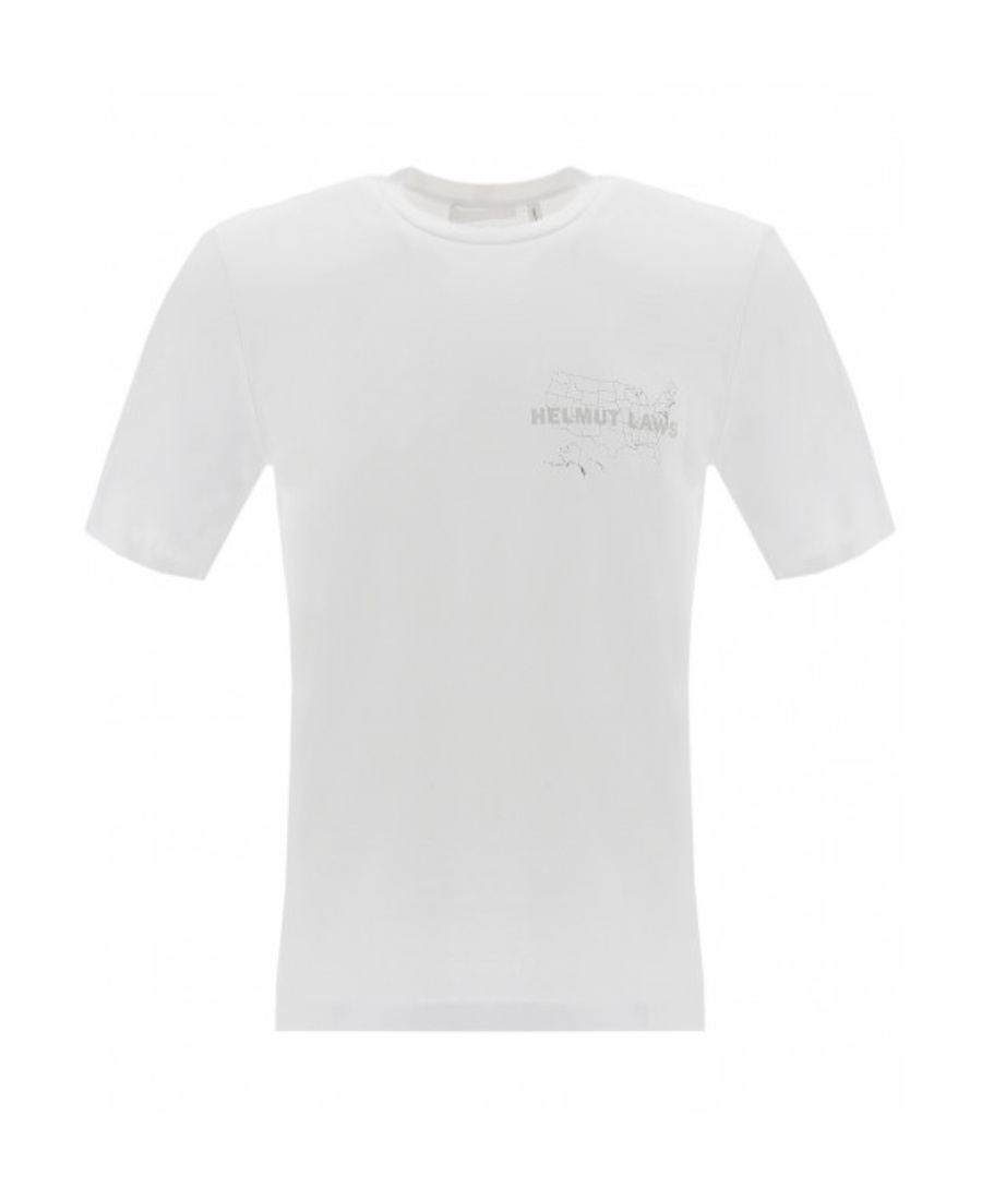 Helmut Lang Printed T-shirt In White