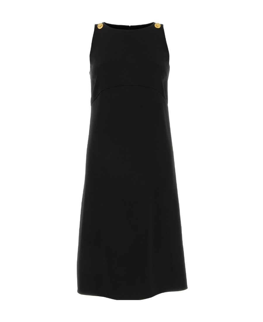 Givenchy Button-detail Sleeveless Dress In Black