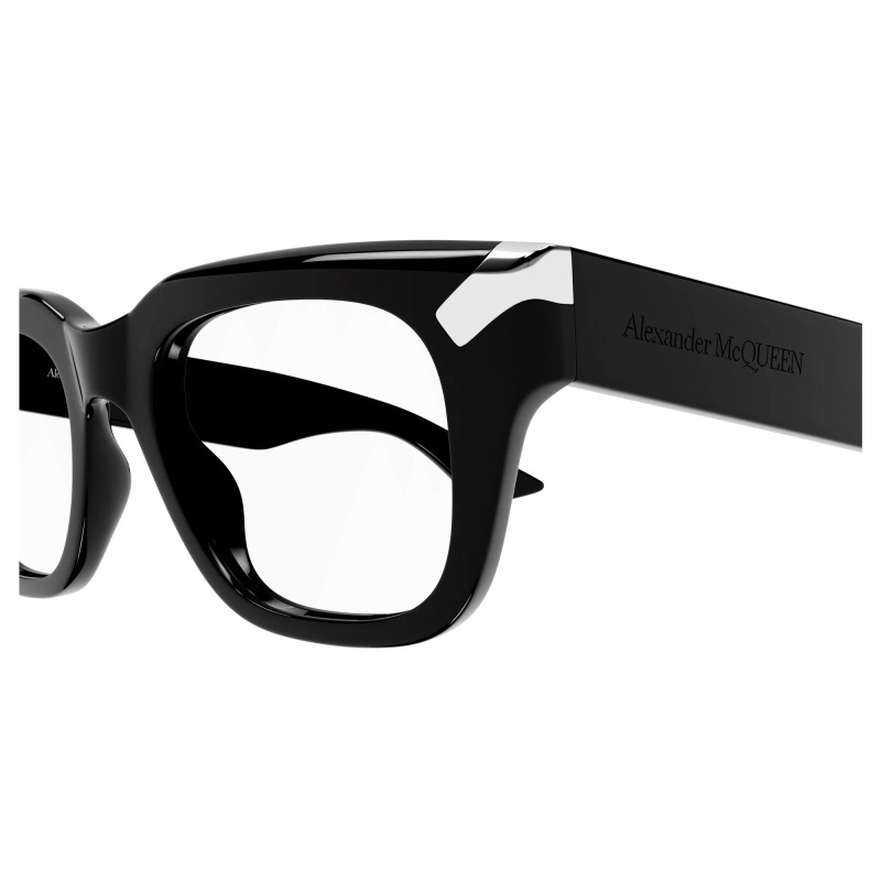 Alexander Mcqueen Eyewear Square Frame Glasses In Black