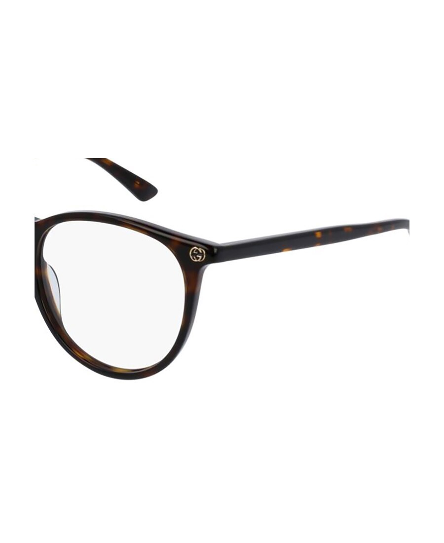 Gucci Tortoiseshell Round-frame Glasses In Black