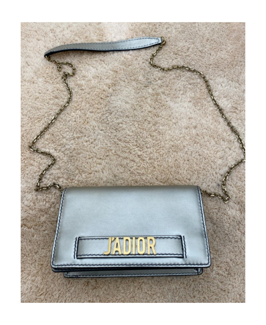 Dior Logo Shoulder Bag In Gray