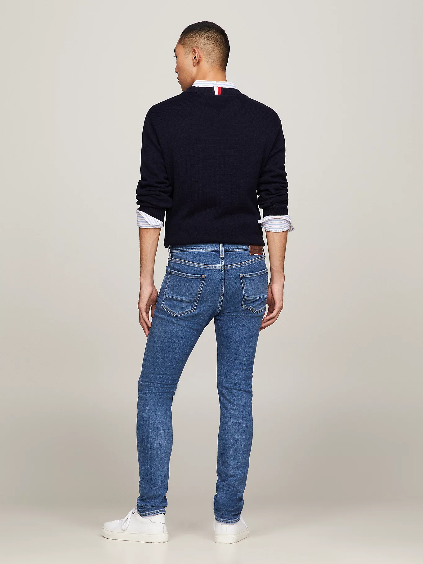 Tommy Hilfiger Bleecker Mid-rise Slim-fit Jeans In Blue
