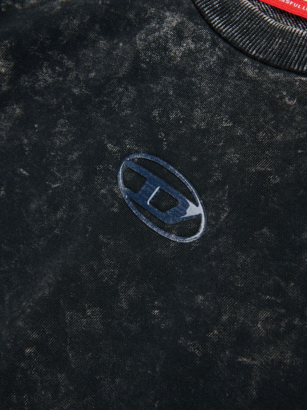 Diesel Kids Slaccy Logo Sweatshirt In Black