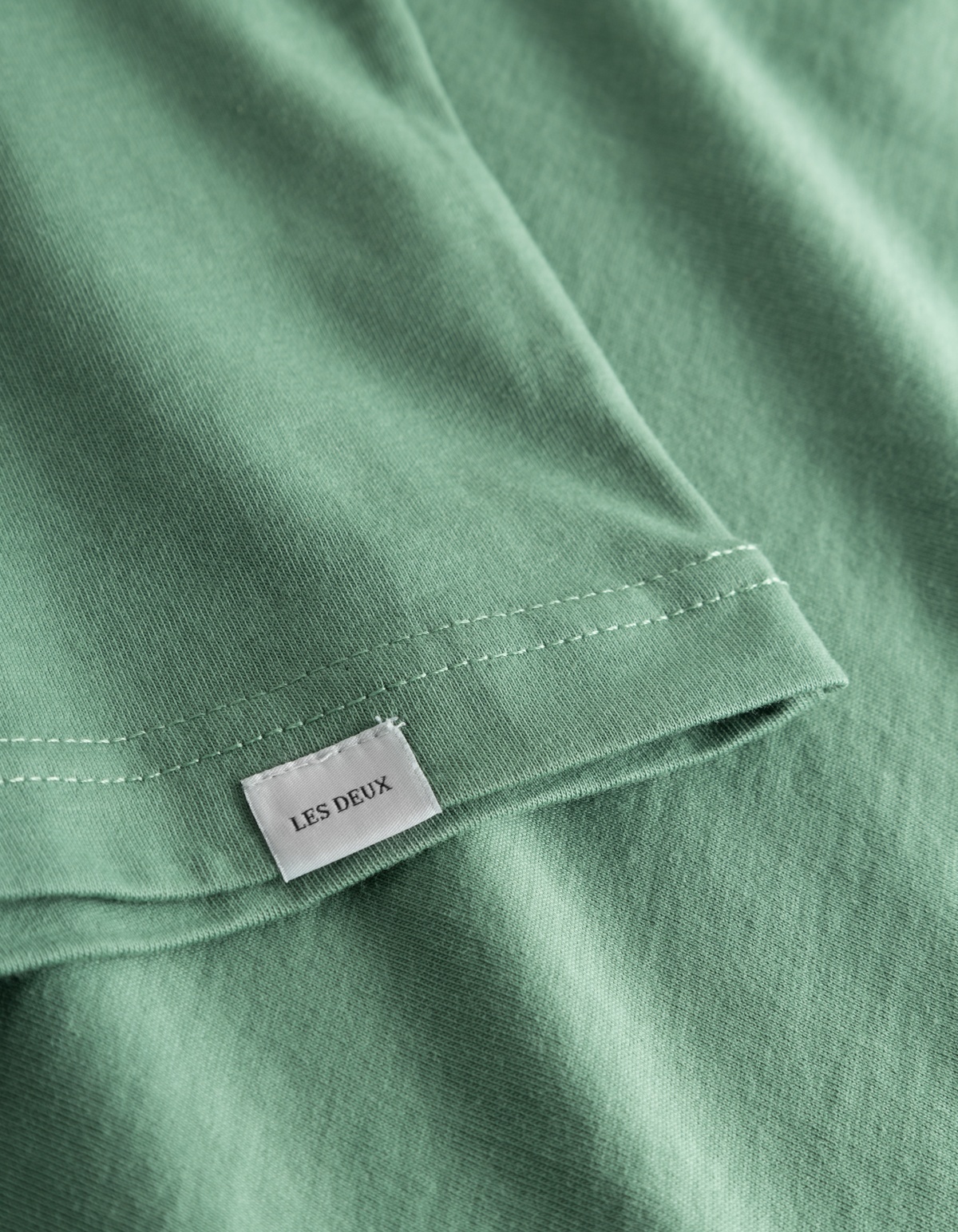 Les Deux T-shirt With Round Neck And Short Sleeves In Green
