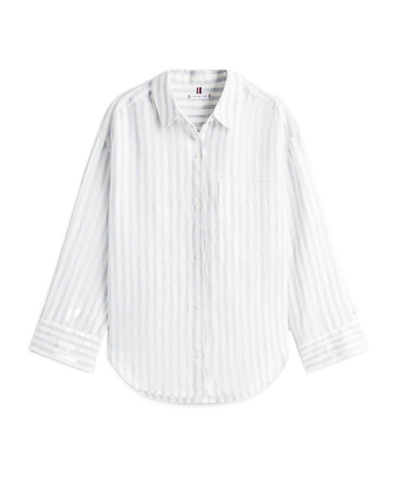 Tommy Hilfiger Long Sleeve Shirt In White