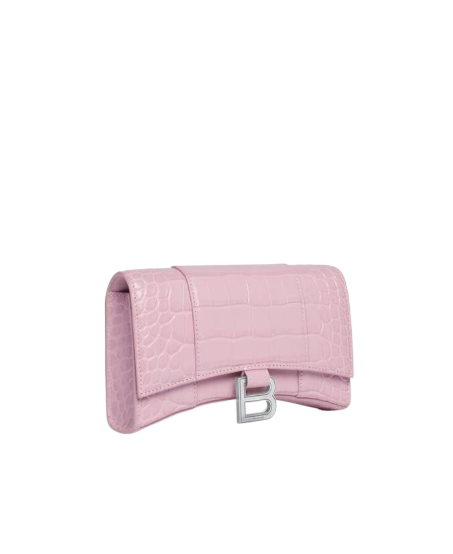 Balenciaga Hourglass Wallet-on-chain In Pink