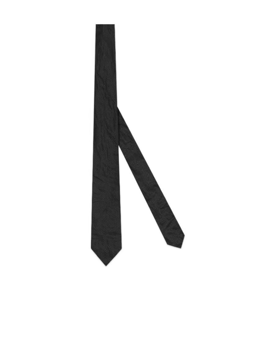 Dior Wrinkled Tie In Black
