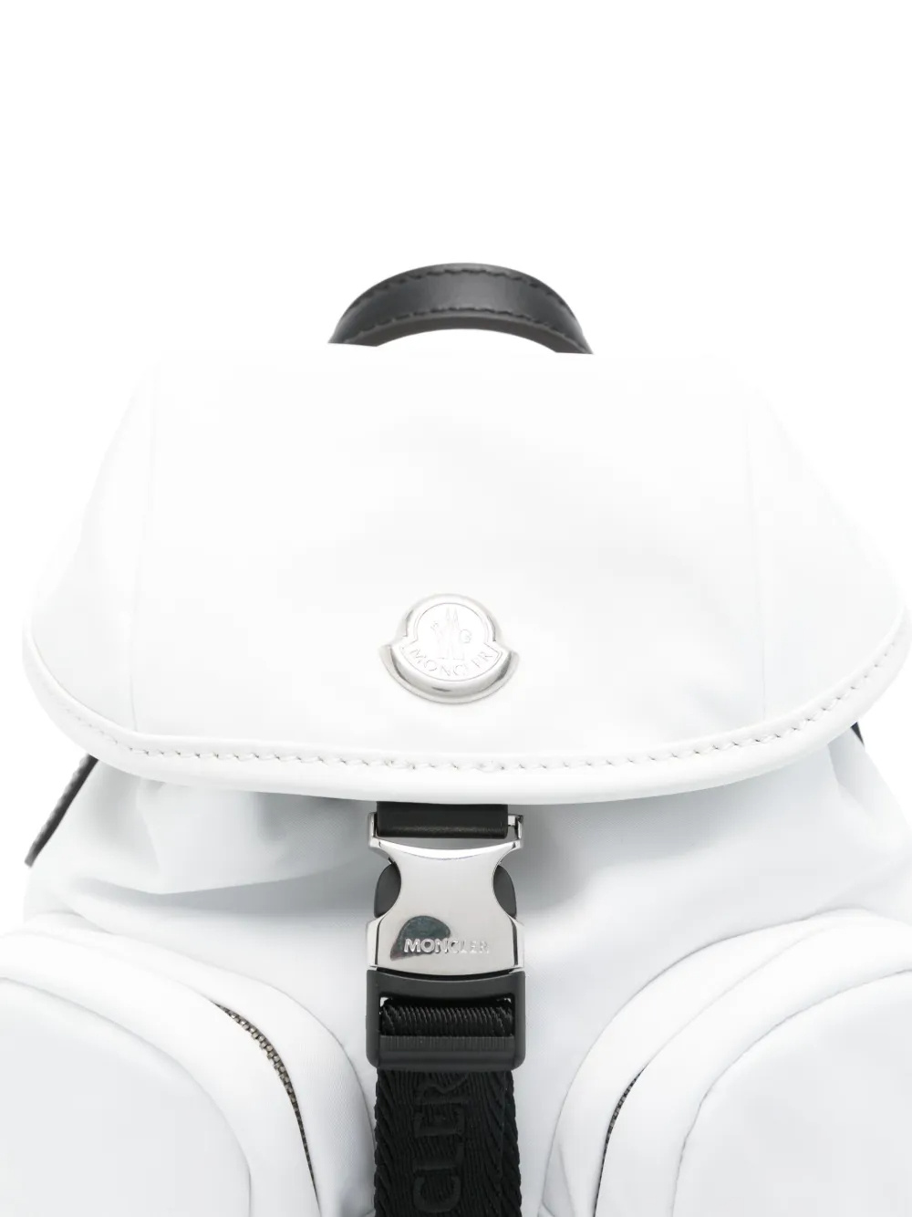 Shop Moncler Mini Trick Water-repellent Crossbody Bag In White