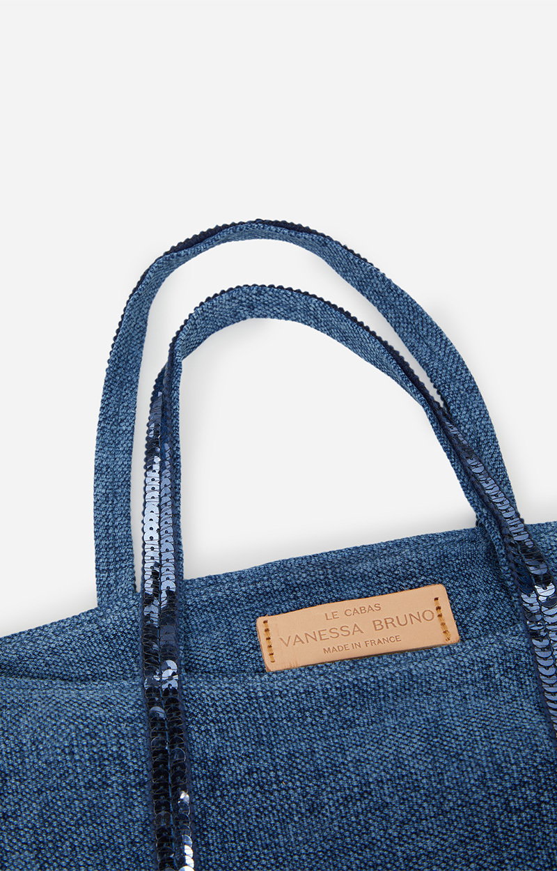 Vanessa Bruno Double Handle Shoulder Bag In Blue