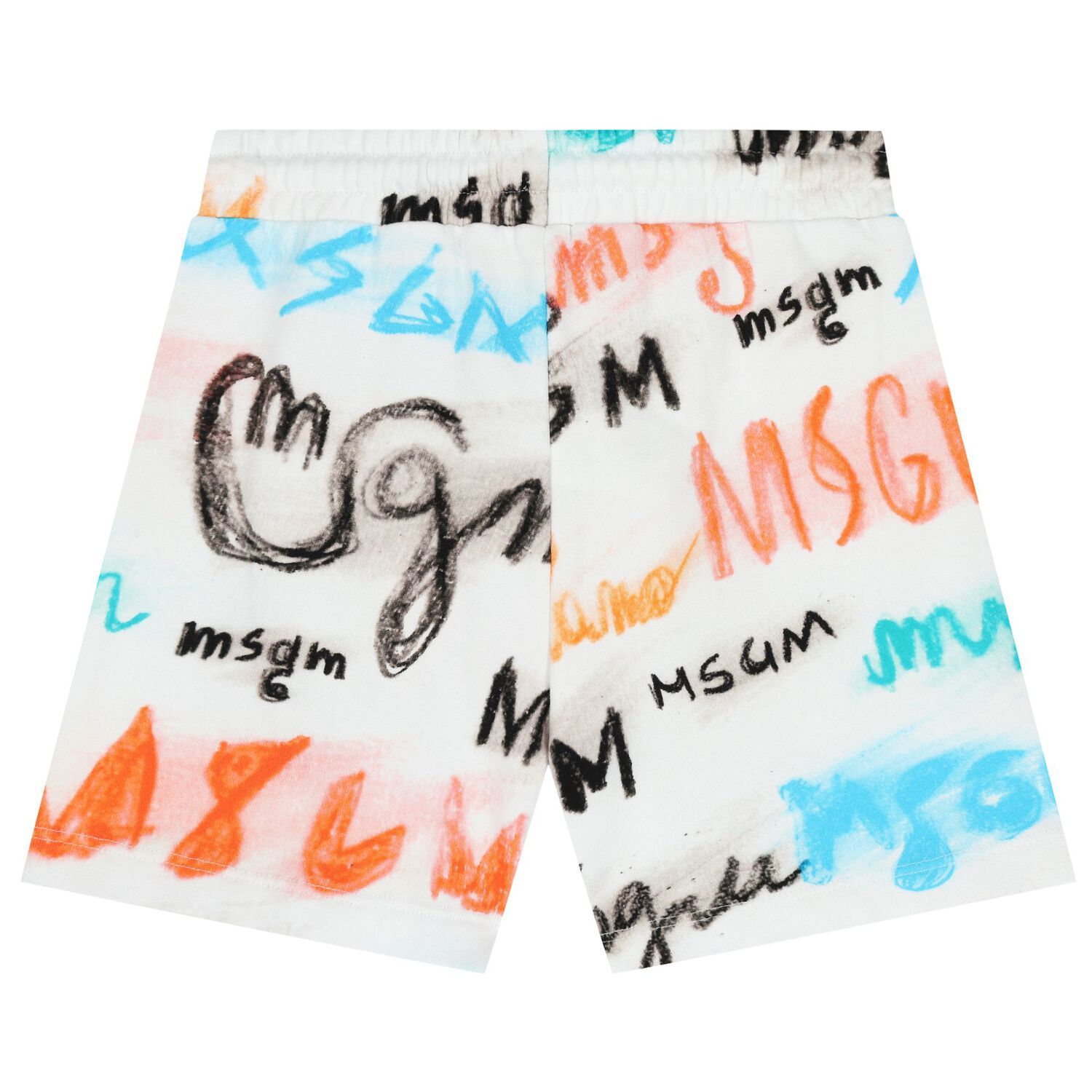 MSGM LOGO-PRINT TRACK SHORTS