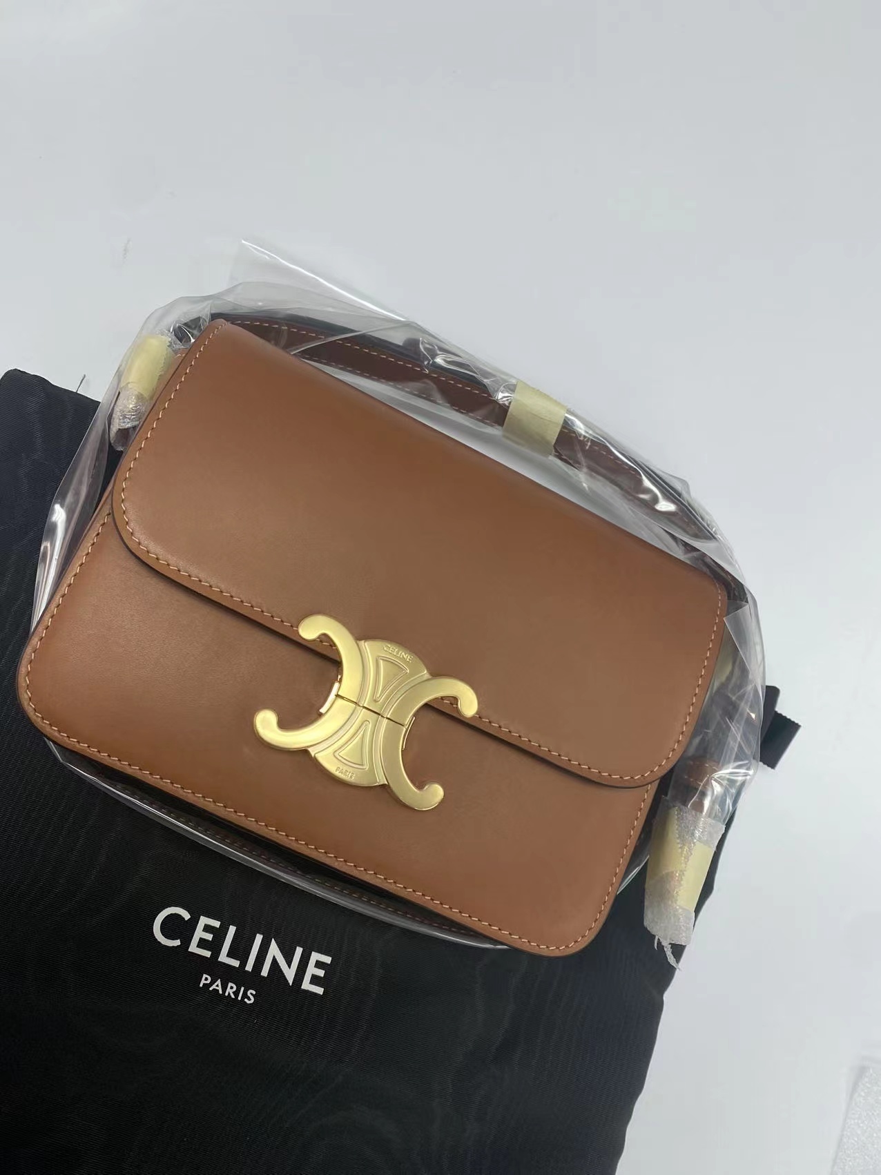 Celine Ten Trimphe Cross-body Bag In Brown