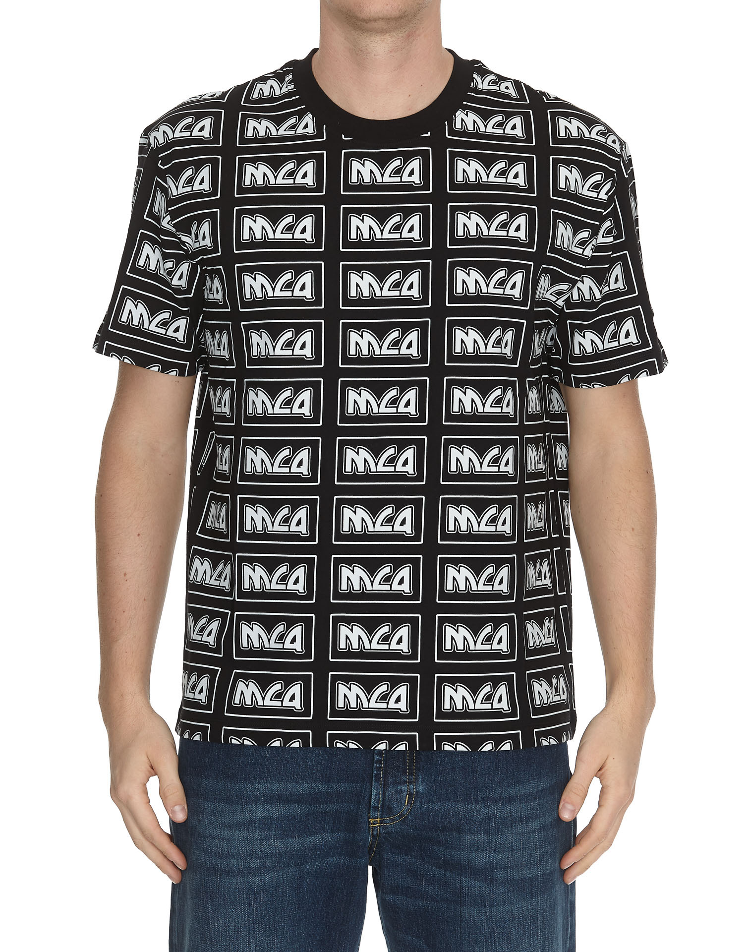 Mcq By Alexander Mcqueen Full Of Mcq Short-sleeved T-shirts In Black