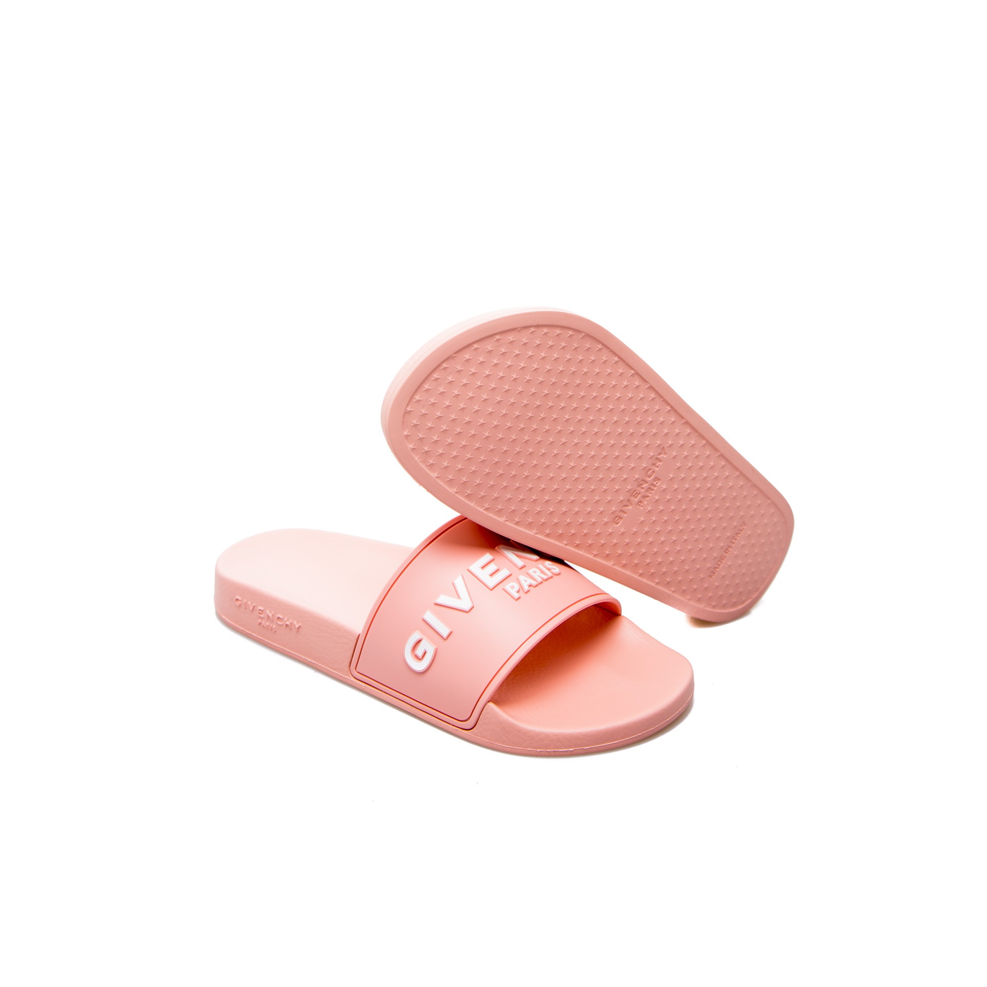 Givenchy Logo Printed Slides In Pink