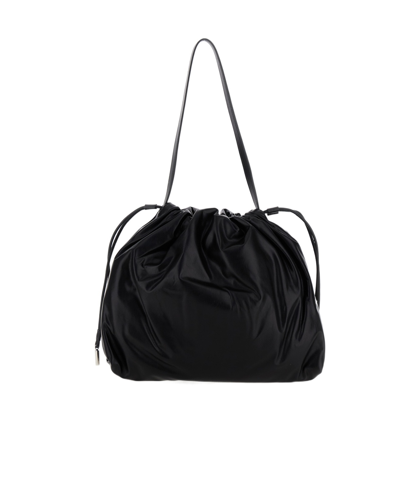 The Row Angy Drawstring Shoulder Bag In Black