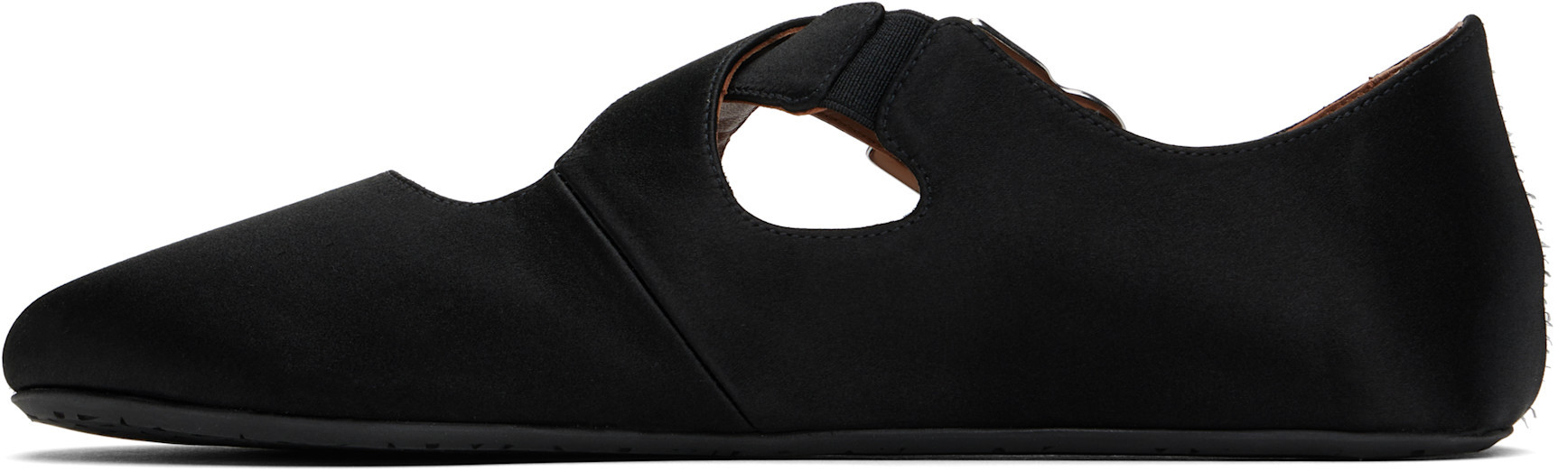 ALAÏA CROSS STRAP BALLET FLATS