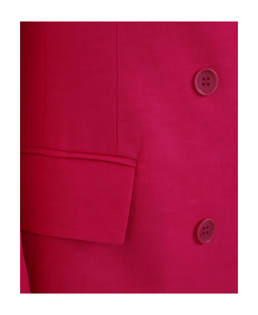 Shop P.a.r.o.s.h Double-breasted Blazer In Pink