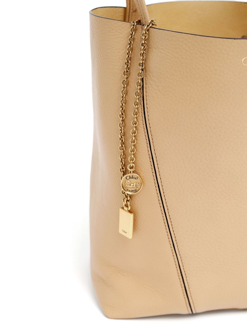 Chloé Medium Spin Tote Bag In Nude