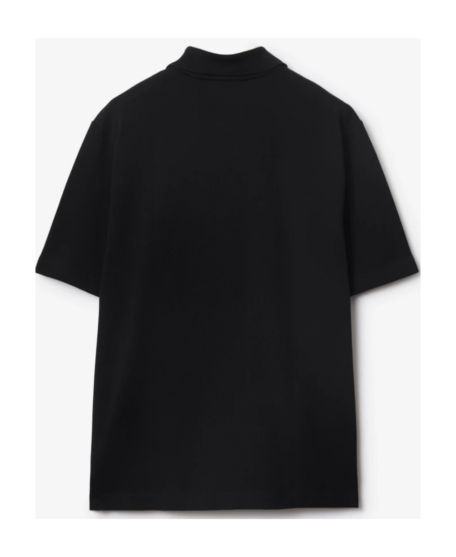 Burberry Regular Fit Shirt With Collar And Short Sleeves In Black