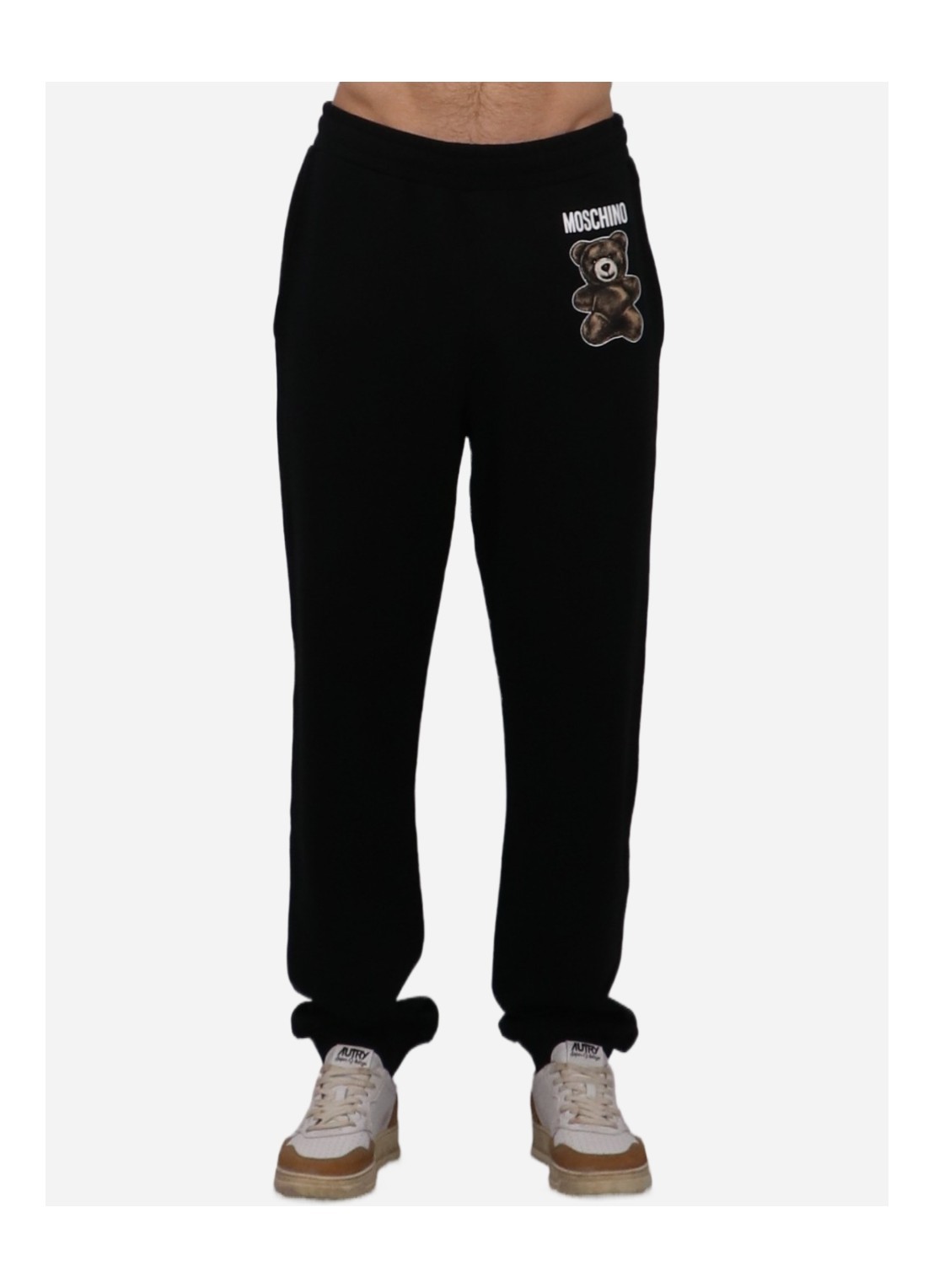Moschino Teddy Bear-print Track Pants In Black