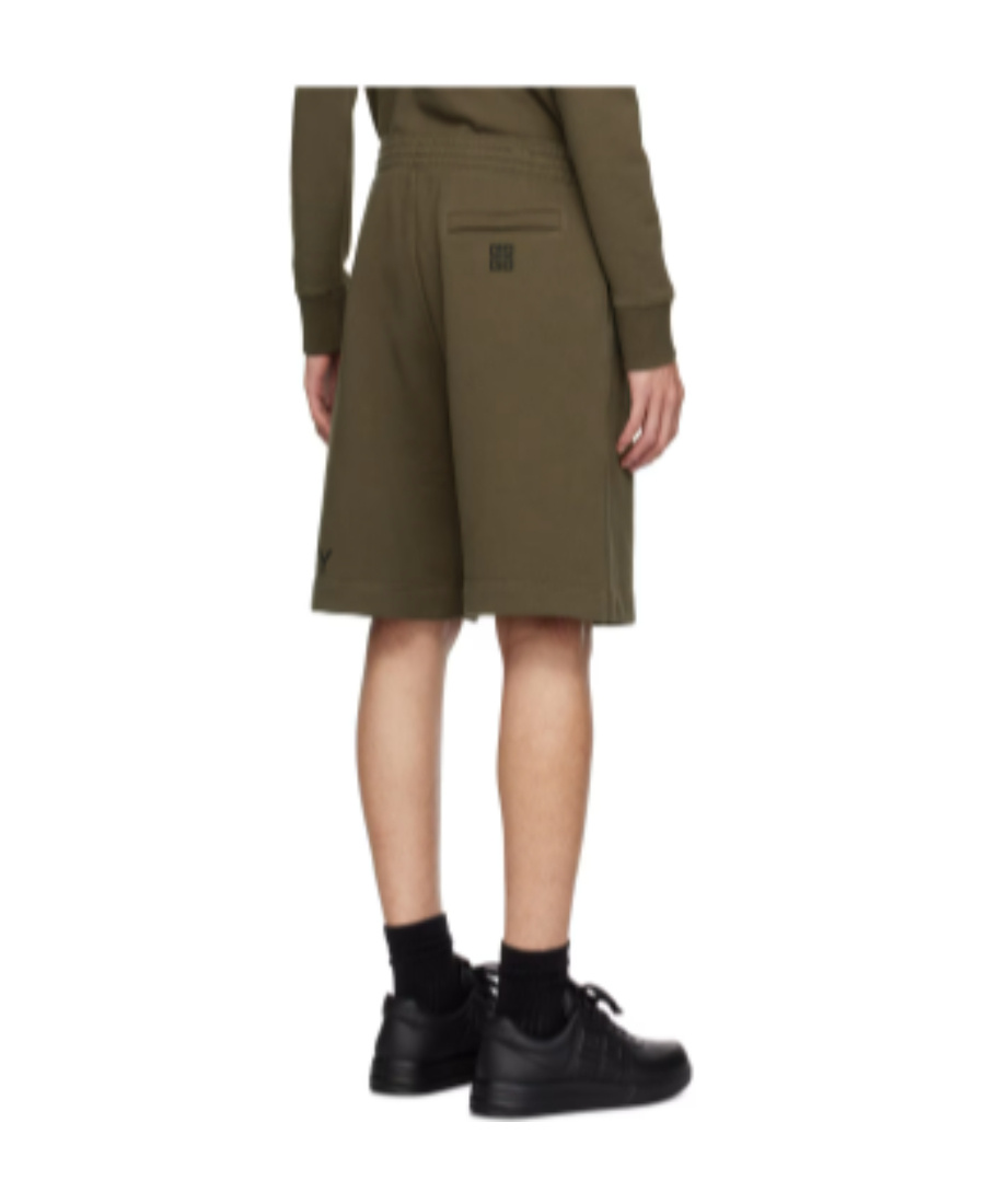 Givenchy Logo Printed Bermuda Shorts In Green