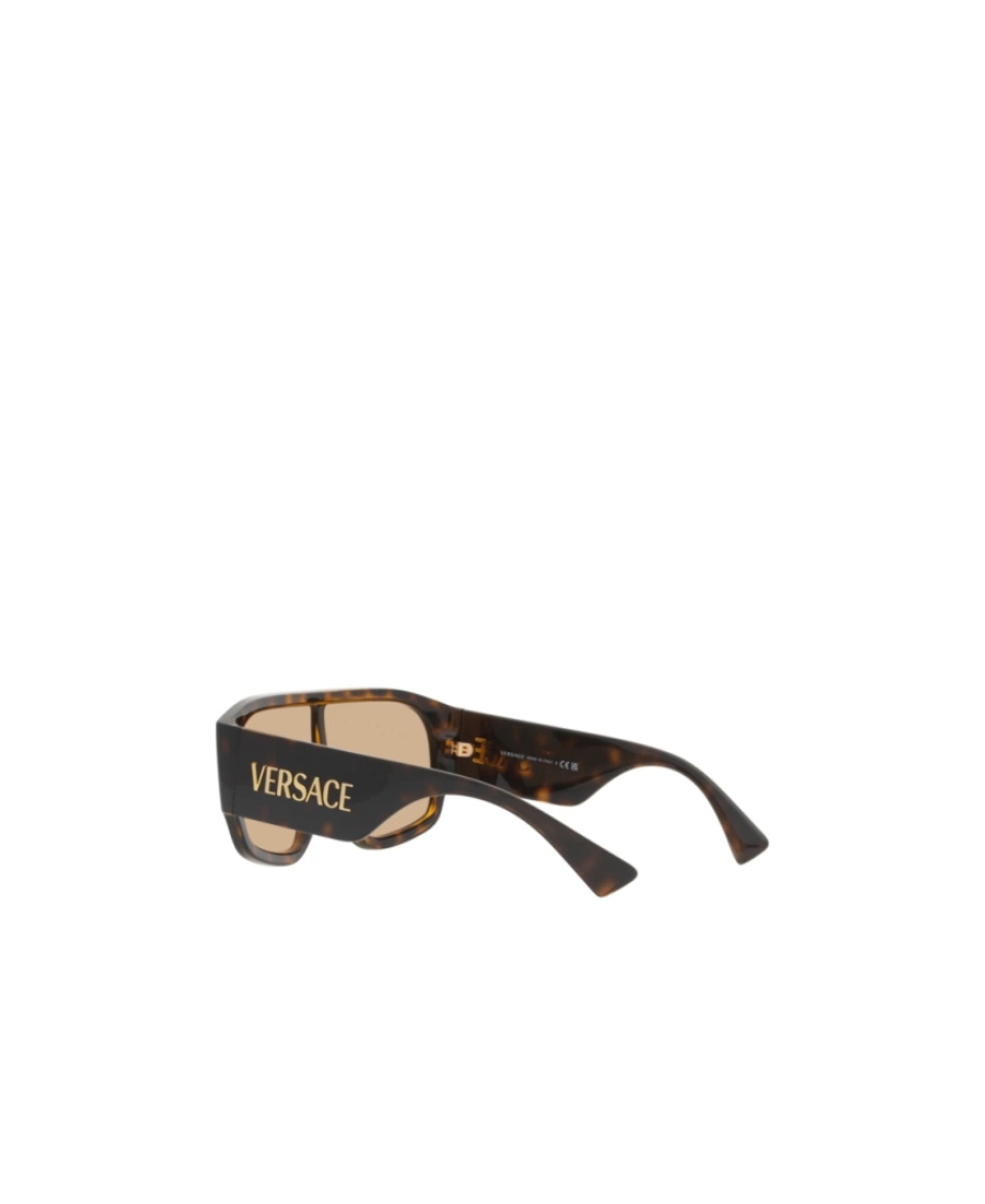Versace Logo Sunglasses In Nude