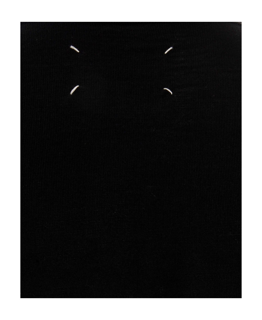 Maison Margiela Merino Wool Sweater Woman Black In Black