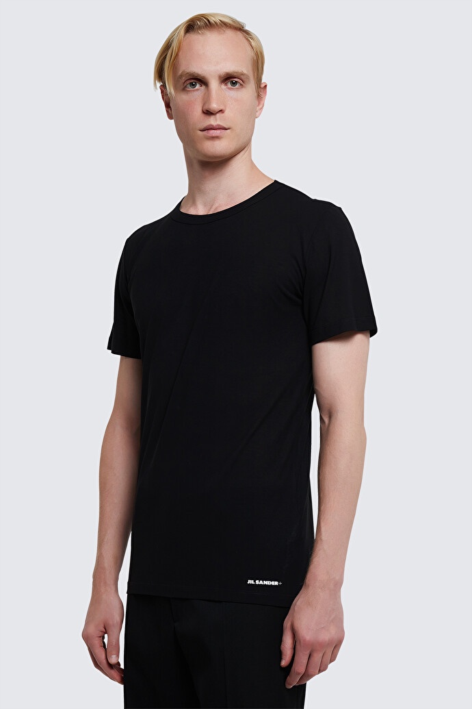 JIL SANDER JIL SANDER LOGO PRINTED CREWNECK T-SHIRT