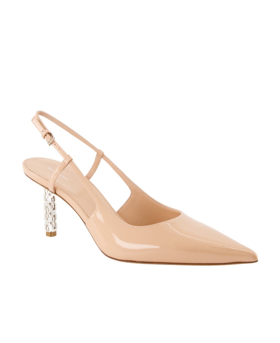 Givenchy G-cube Leather Pumps In Nude