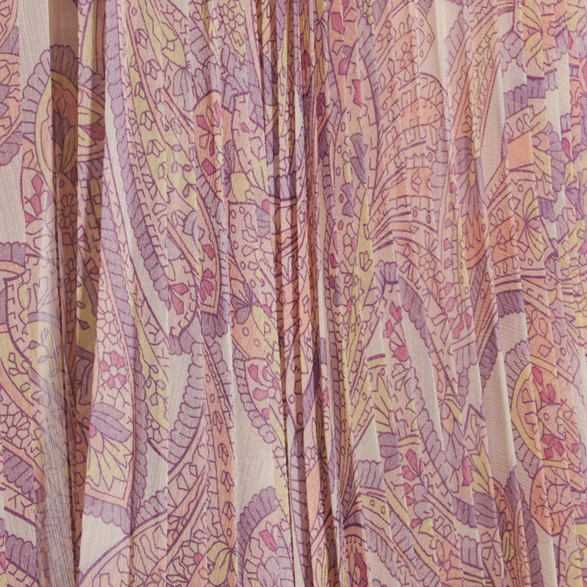 Twinset Robe Longue Plissée « Pantelleria » Avec Imprimé In Pink