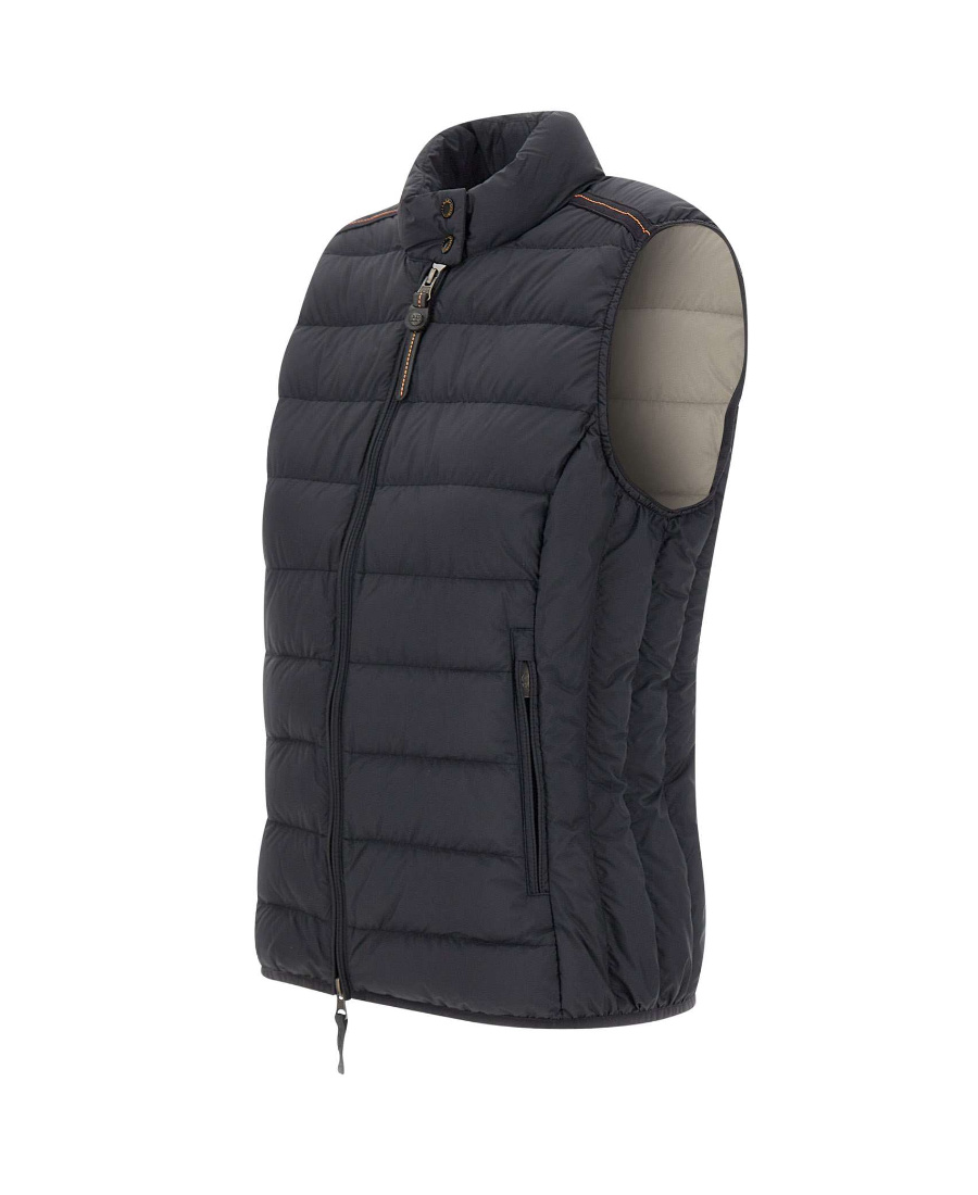 Parajumpers Zipper Down Vest In Black