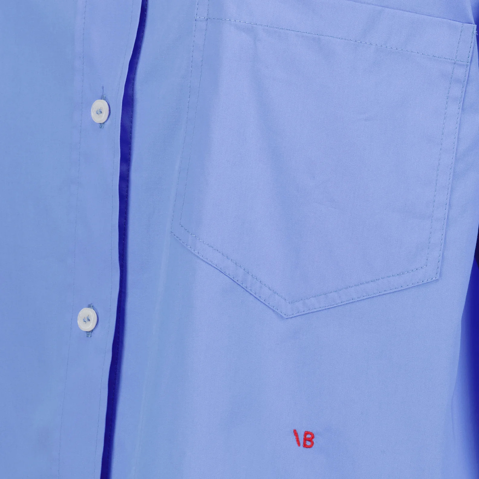 Victoria Beckham Shirt Cropped Long Sleeves In Blue