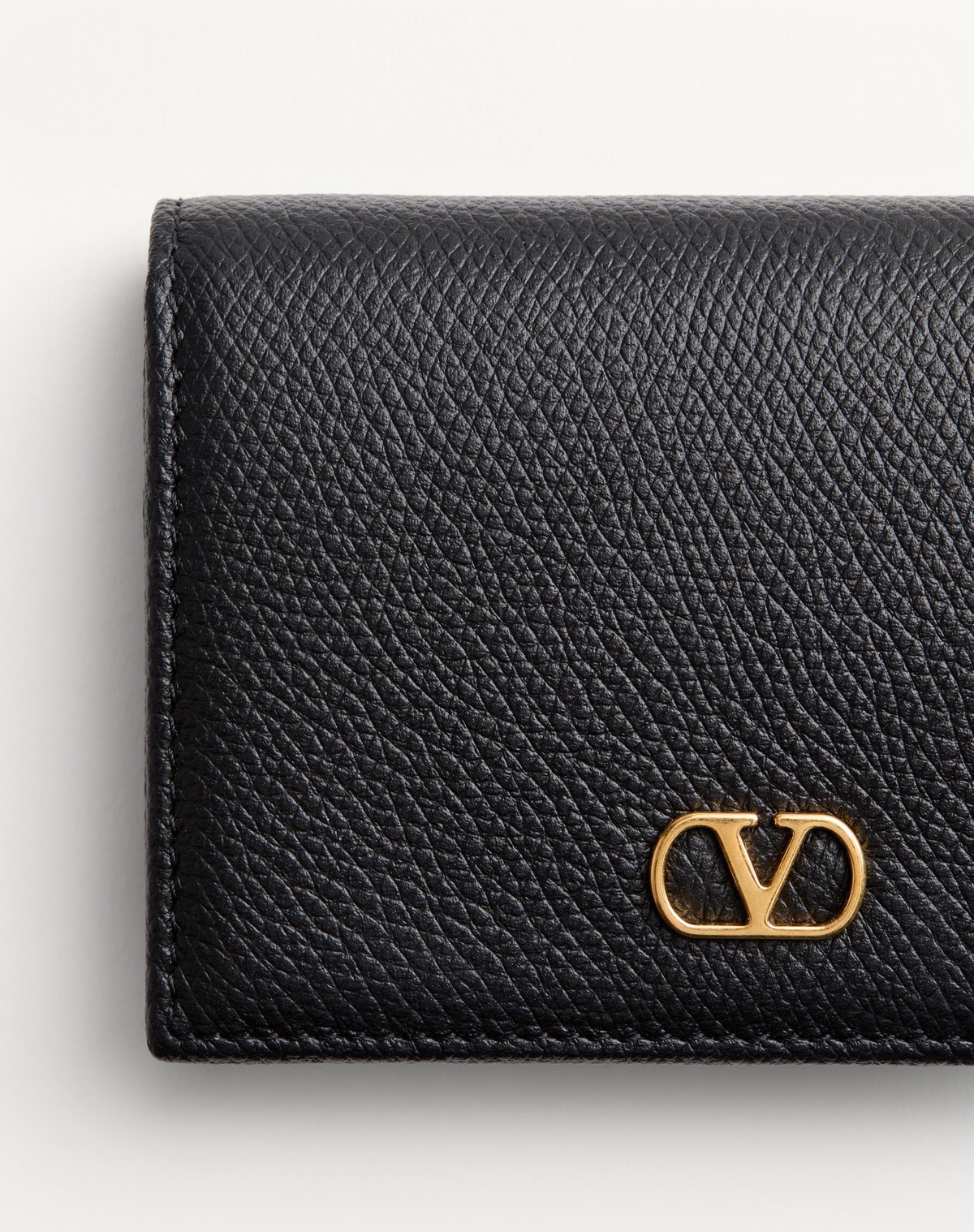 Valentino Womens Vlogo Signature Leather Wallet Nero In Black