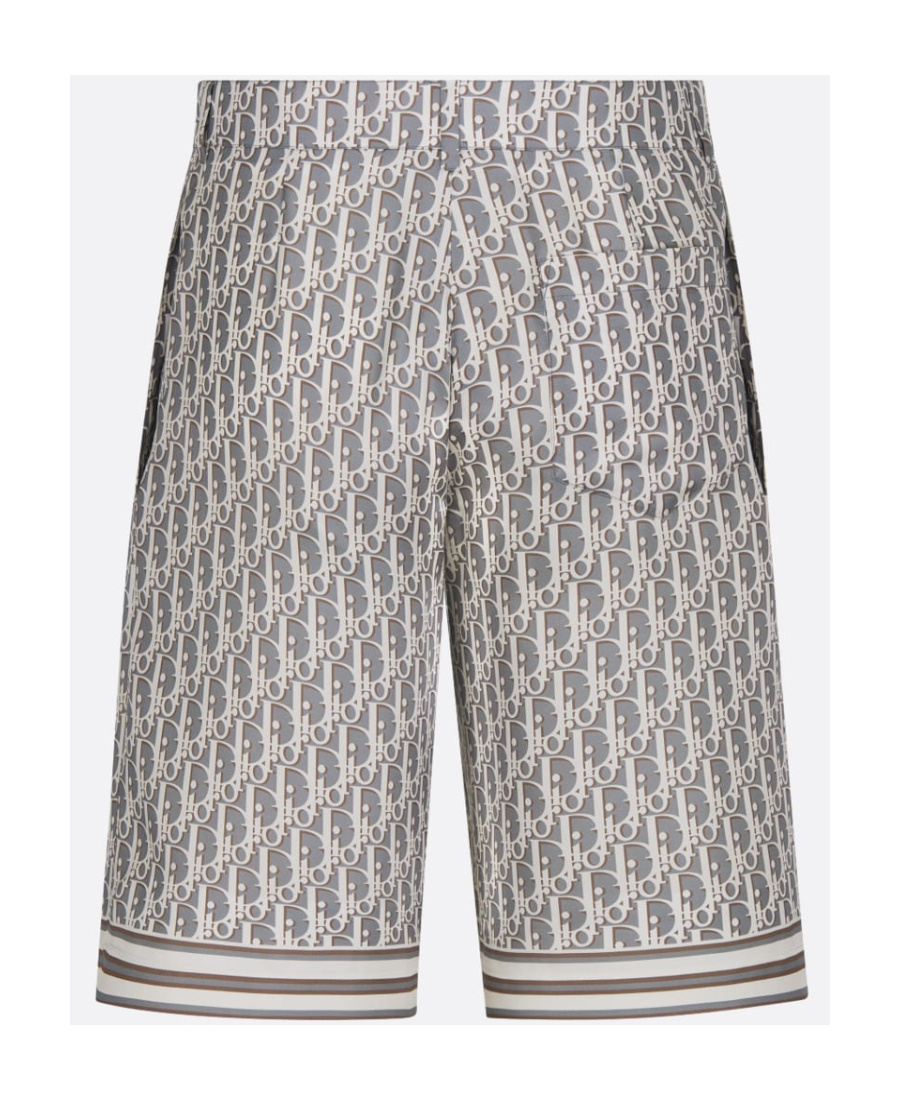 Dior Oblique Bermuda Shorts In Gray