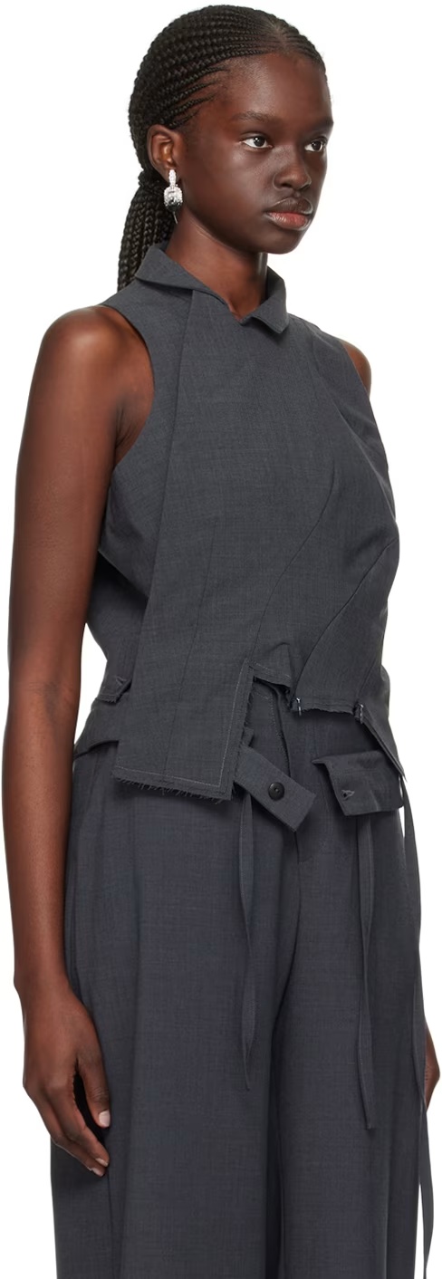 Ottolinger Asymmetrically Designed Vest In Black