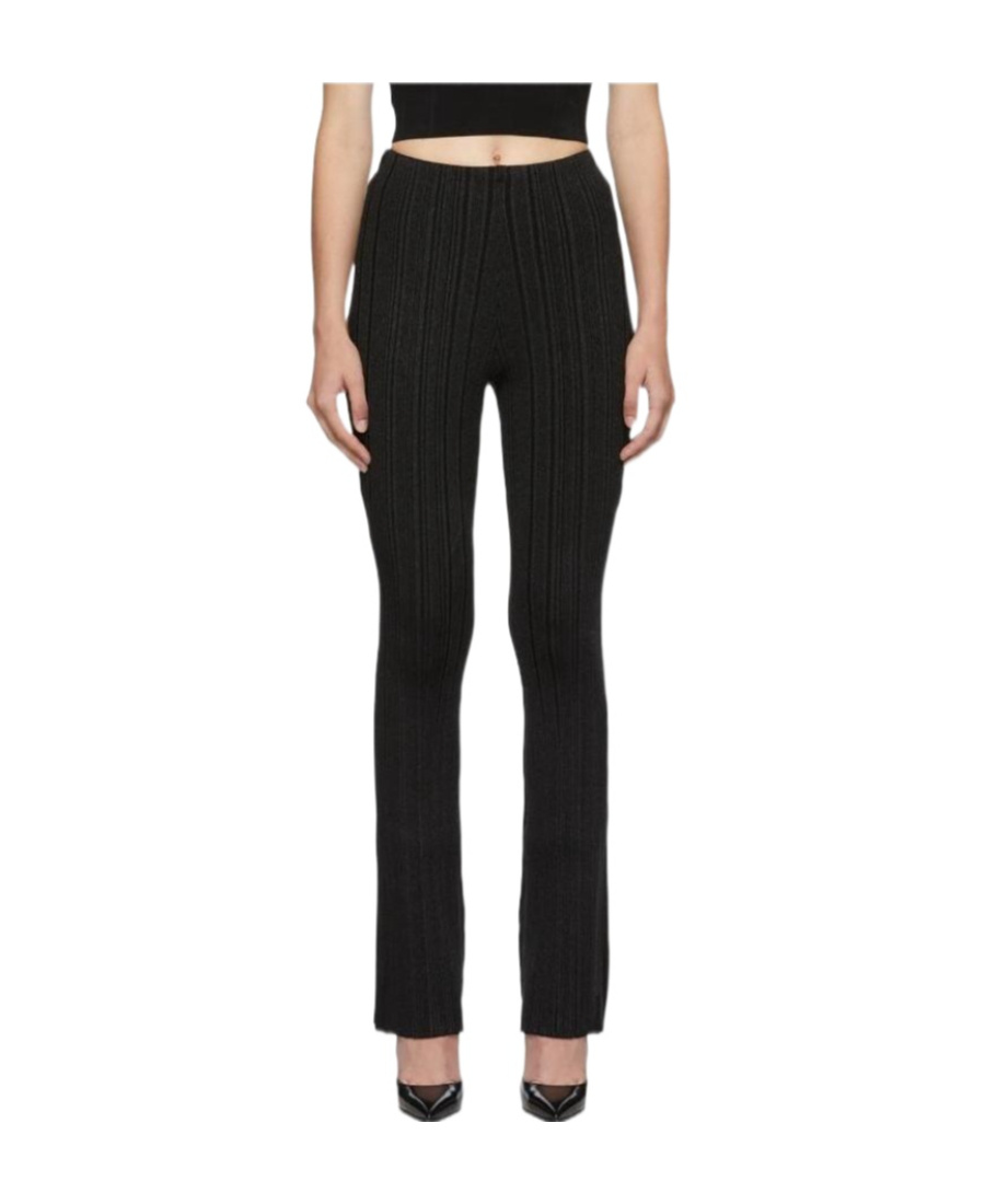 Herve Leger Logo Bell Bottoms In Black