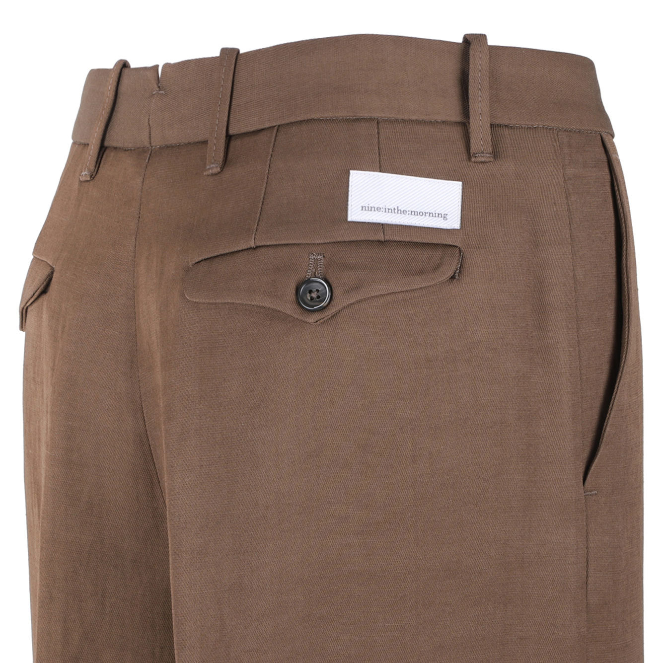 Shop Nine In The Morning Pressed-crease Trousers