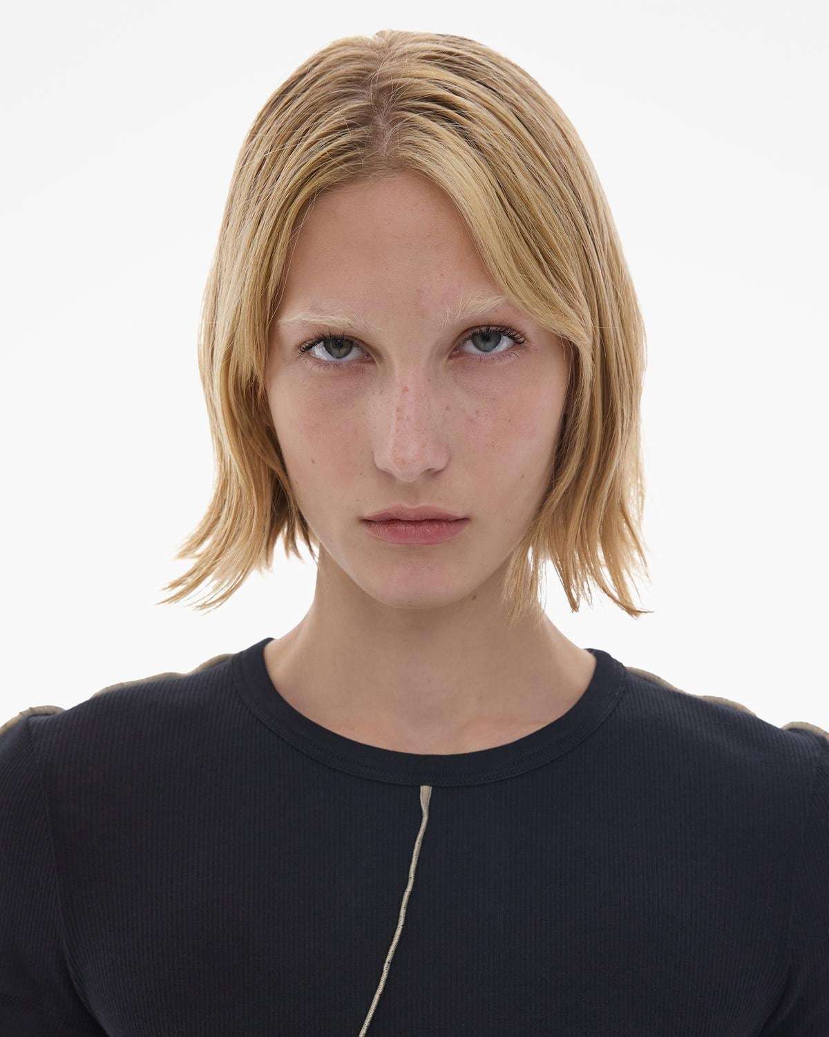 Helmut Lang Twist Cotton T-shirt In Black