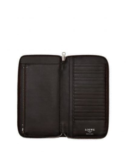 Loewe Zipper Small Wallet In Black