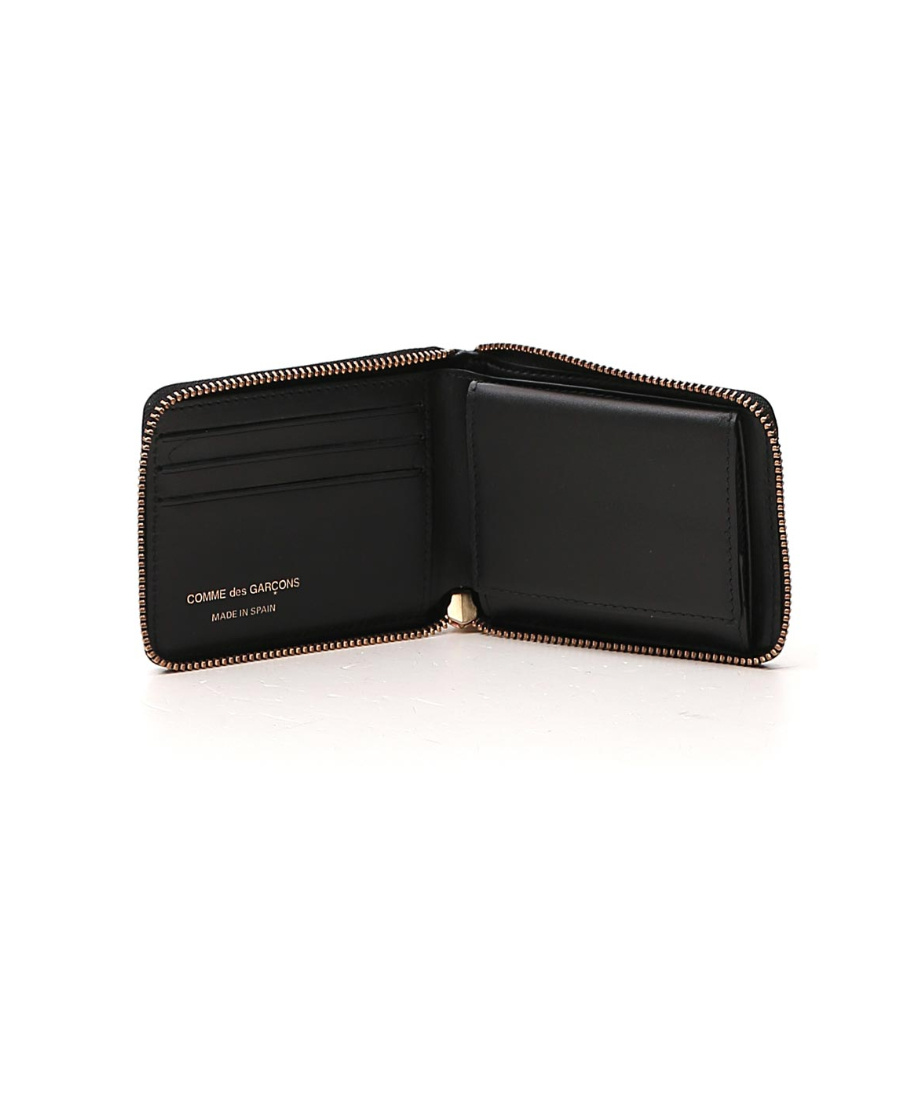 Comme Des Garçons Zip Around Wallet In Black
