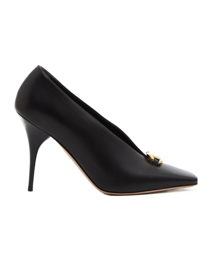 Valentino Square Toe High Heels In Black