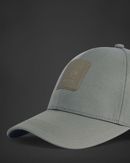 C.P. COMPANY LOGO-PATCH CURVED-PEAK CAP
