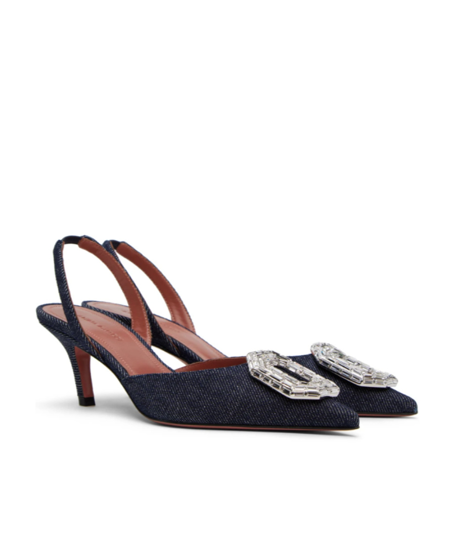 AMINA MUADDI CAMELIA SHOES WITH EXPOSED HEELS