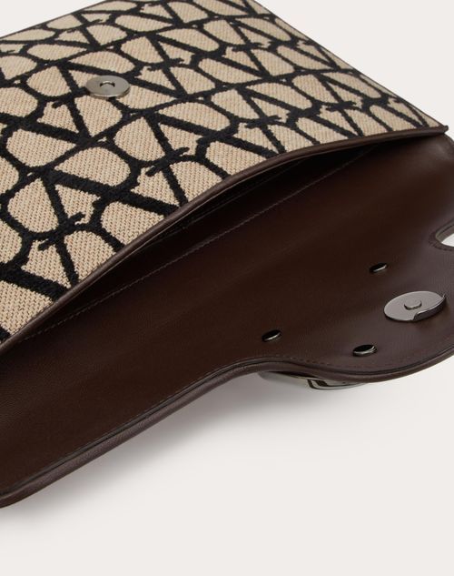 Valentino Toile Iconographe Clutch Bag In Black