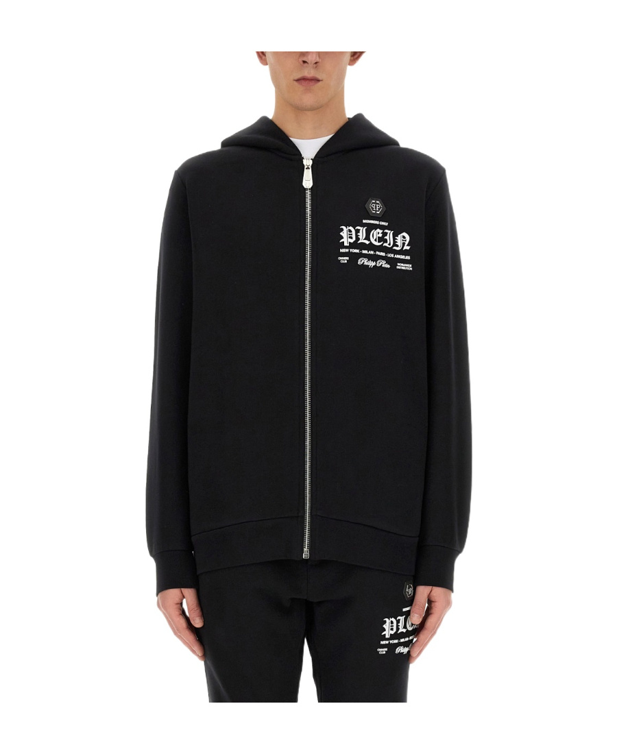 Philipp Plein Men's Sweatshirt With Logo In Black