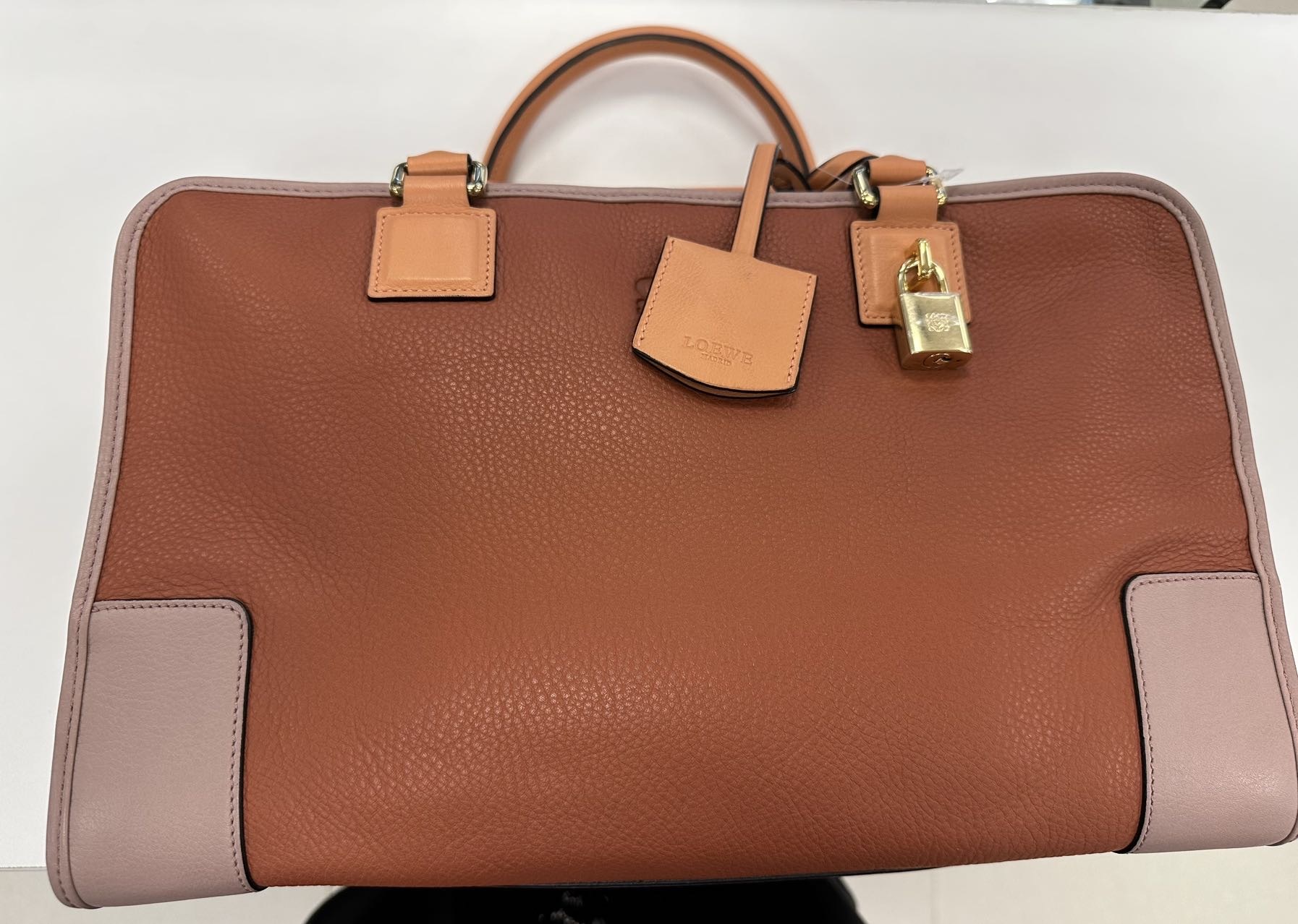 Loewe Logo Tote Bag In Brown
