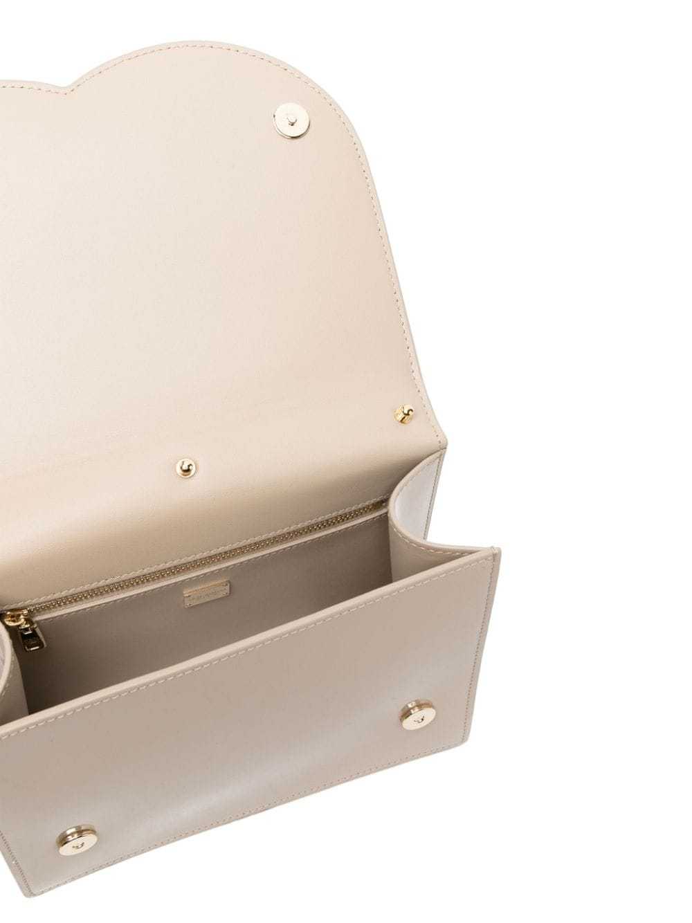 Dolce & Gabbana Dg Logo Leather Crossbody Bag In Nude