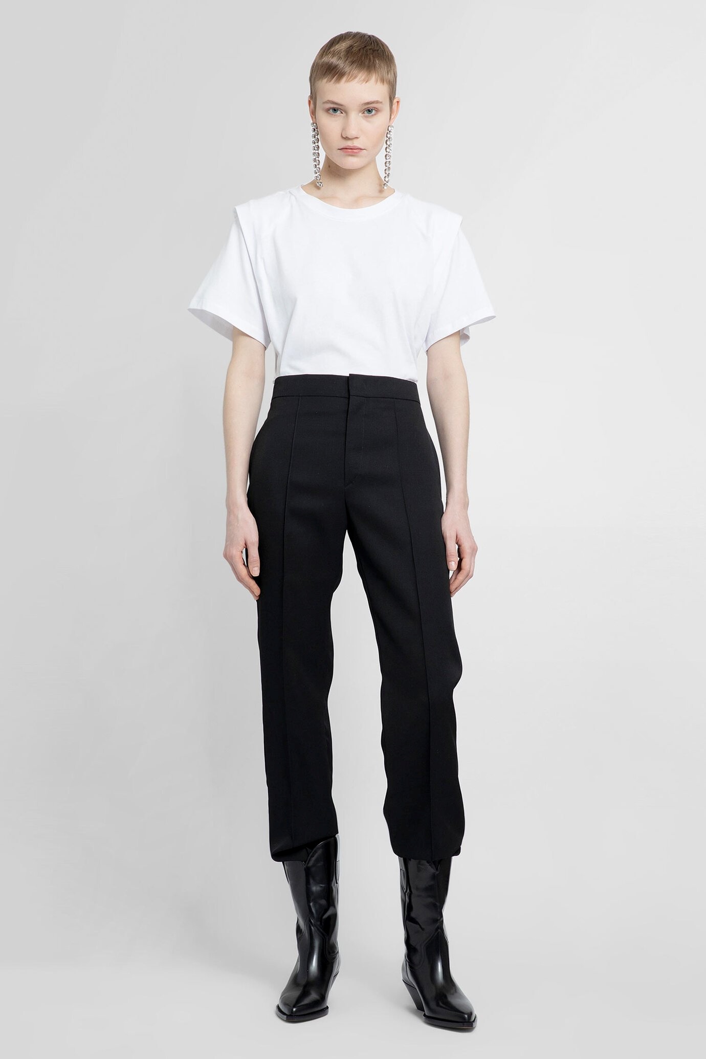 Isabel Marant Zelitos T-shirt In White Cotton In White