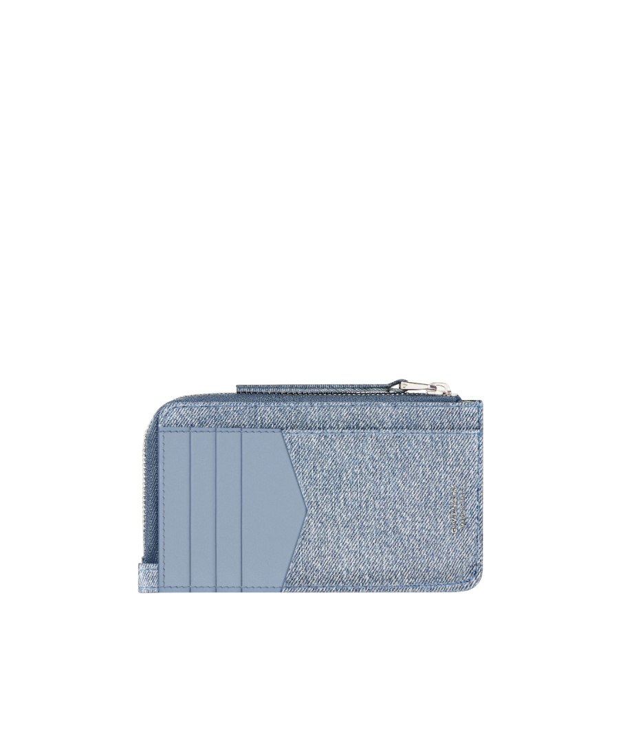 Givenchy Voyou Zipper Card Bag In Blue